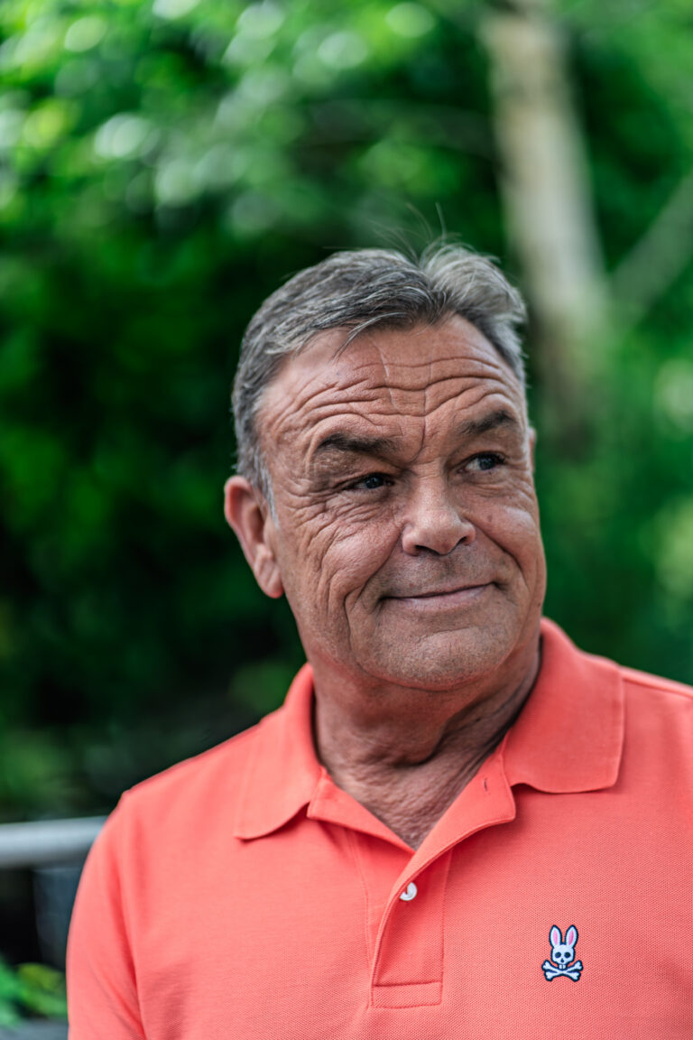 Chris was bedridden with arthritis but is now much happier and in a lot less pain.